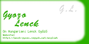 gyozo lenck business card